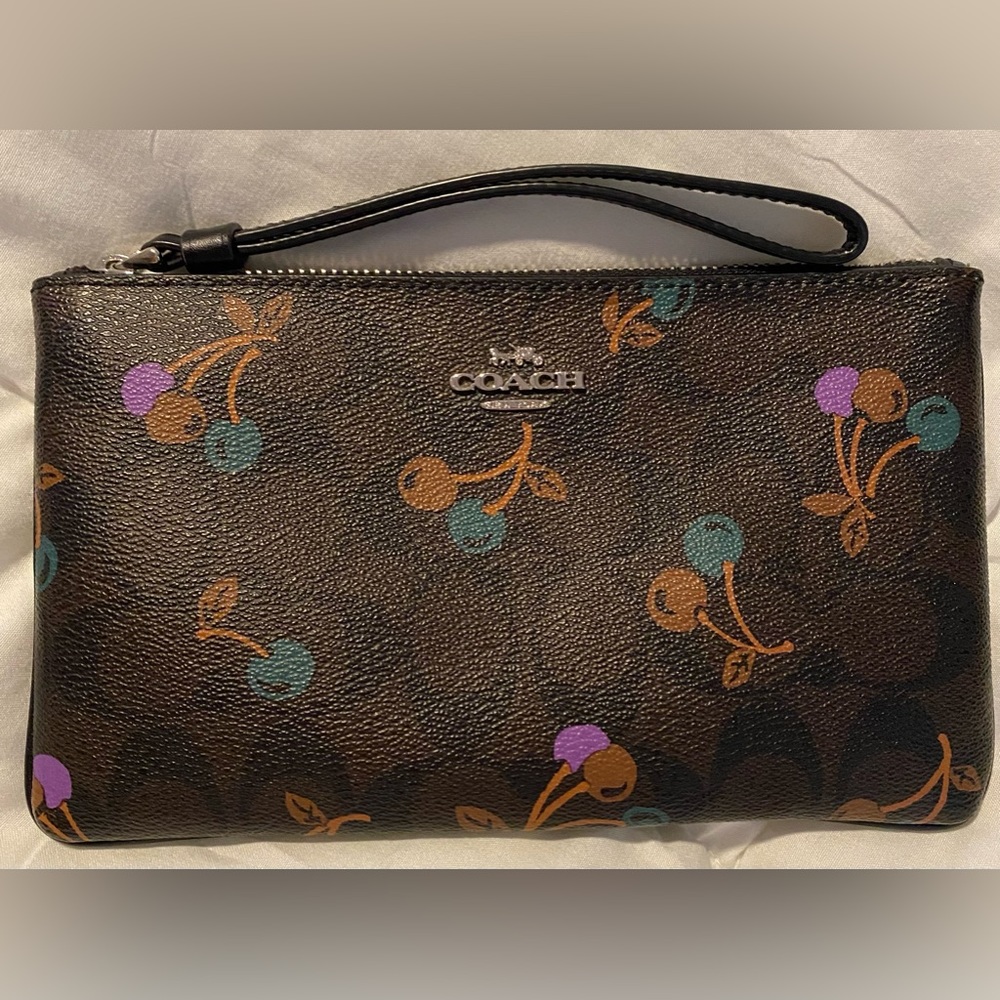 Coach wristlet with cherries